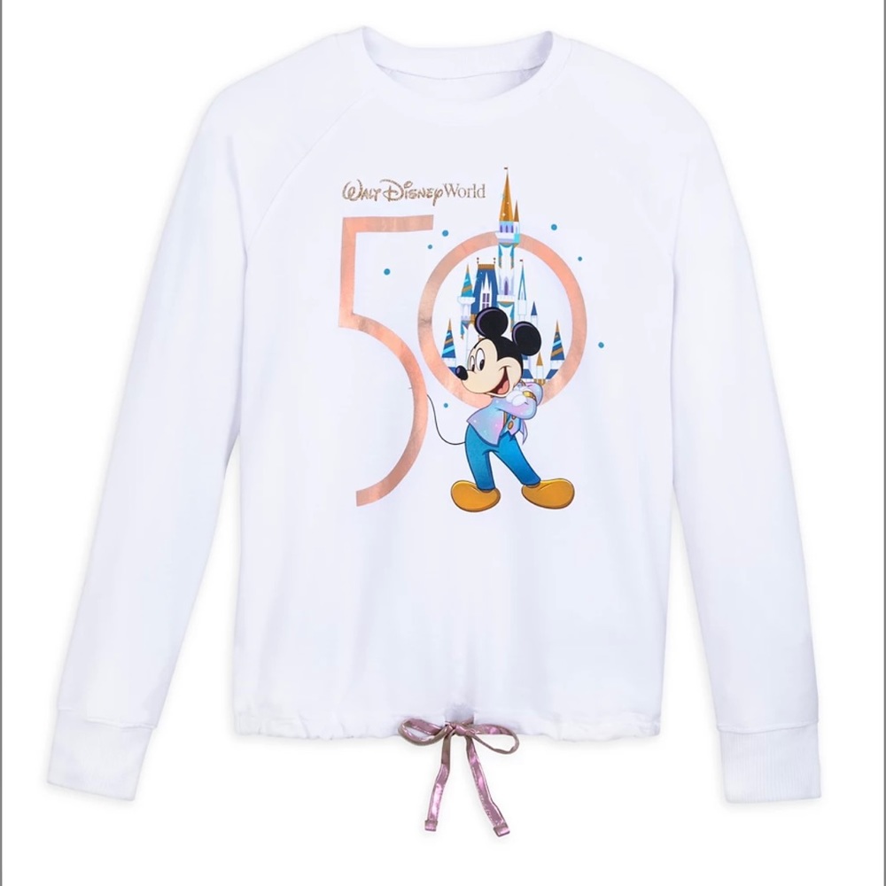DISNEY Mickey Mouse Long Sleeve Pullover 50th Anniversary Collection